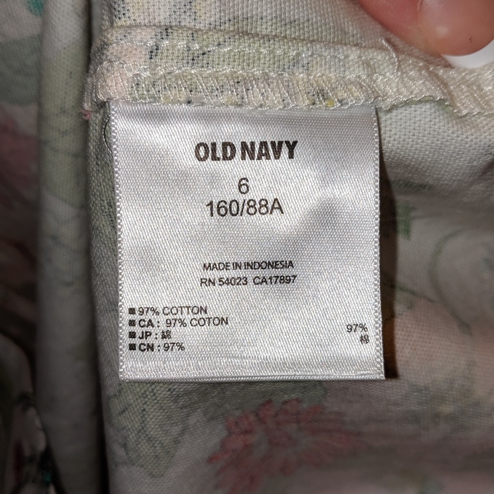 OLD NAVY STRAPLESS FLORAL WHITE DRESS - Picture 8 of 8